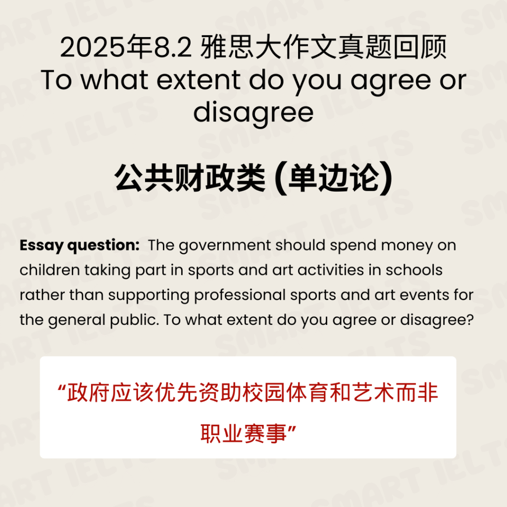雅思大作文”公共财政“如何写单边论强逻辑 Government Spending 0802 1 1024x1024