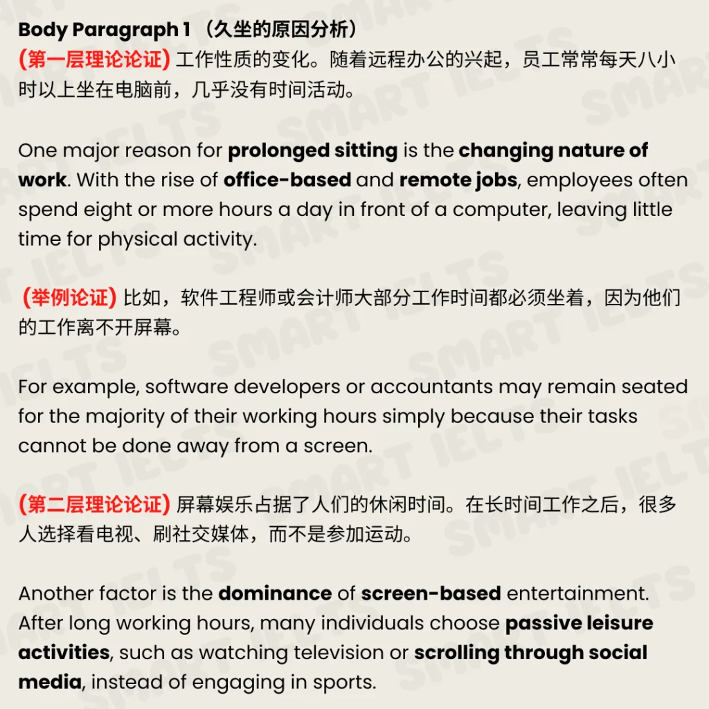 雅思写作8.16最新真题完整高分大作文范文 Sitting Problem 0816 4 1024x1024